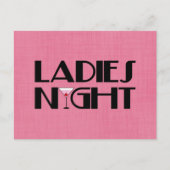Dames nacht briefkaart (Voorkant)