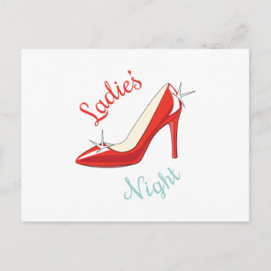 Dames nacht briefkaart