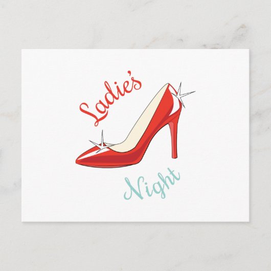 Dames nacht briefkaart (Voorkant)