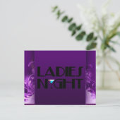 Dames nacht briefkaart (Staand voorkant)