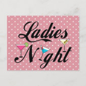 Dames nacht briefkaart (Voorkant)
