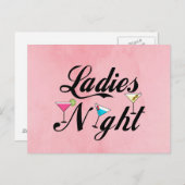 Dames nacht briefkaart (Voorkant / Achterkant)