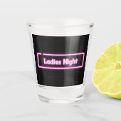Dames Nacht Neon LED Teken Shot Glas (Voorkant)