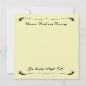 Dames nacht uit met uitnodigen van vogelkooien kaart (Achterkant)