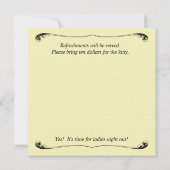 Dames nacht uit Uitnodiging (Achterkant)