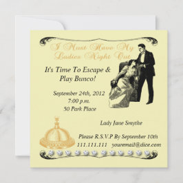 Dames nacht uit Uitnodiging