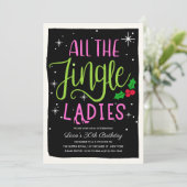 Dames nacht uit Vakantie uitnodiging (Staand voorkant)