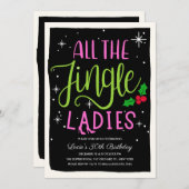 Dames nacht uit Vakantie uitnodiging (Voorkant / Achterkant)