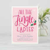 Dames nacht uit Vakantie uitnodiging (Staand voorkant)