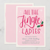 Dames nacht uit Vakantie uitnodiging (Voorkant / Achterkant)