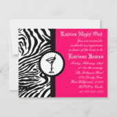 Dames nacht, uitnodiging van Bachelorette (Voorkant)