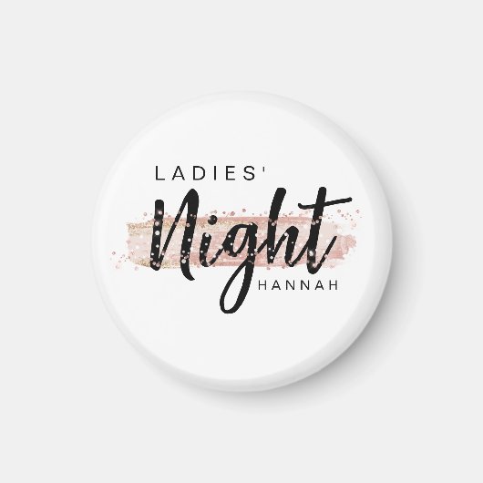 Dames Nacht Waterverf Blozen Bachelorette Feest Magneet (Voorkant)
