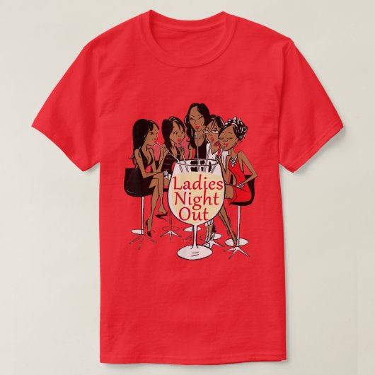 Dames nacht zwarte meisjes Grafisch T-shirt (Design voorkant)