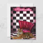 Dames Nachtclub Tijger Evenement Feest Kaart (Voorkant)