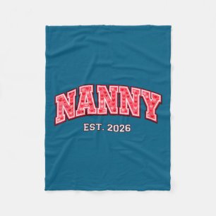 Dames Nanny Est Hartpatroon Kunstwerk Fleece Deken