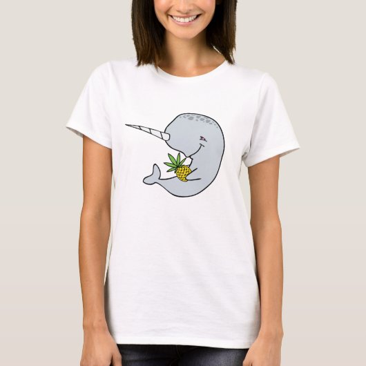 Dames Narwhal-Shirt ananas T-shirt (Voorkant)