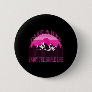 Dames neem een wandeling, geniet van het eenvoudig ronde button 5,7 cm