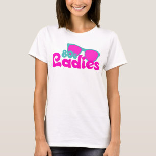 Dames neonretro zonnebrillen van 80 s t-shirt