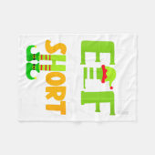 Dames Niet een Elf Klein Funny Kerst Kleine Fleece Deken (Voorkant (Horizontaal))