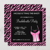 Dames Night Bachelorette Party Kaart (Voorkant / Achterkant)