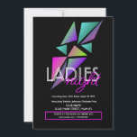 Dames Night Club Bar Fractal Flyer-uitnodiging Kaart<br><div class="desc">Club Flyer voor promotionele evenementen</div>