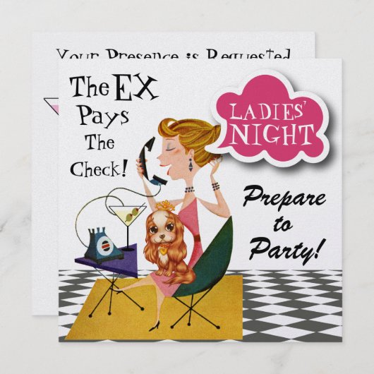 Dames Night Out - SRF Kaart (Voorkant / Achterkant)