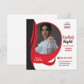 Dames Nightclub Flyer Sjabloon (Voorkant / Achterkant)