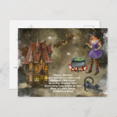 Dames Nite Out Halloween Party Briefkaart (Voorkant / Achterkant)