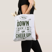 DAMES NU BEN IK OP CHEER UP WITTE TOTTAS TOTE BAG (Dichtbij)