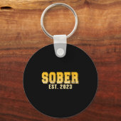 Dames Nuchter Gevestigd 2023 Hersteltraject Trots Sleutelhanger (Voorkant)