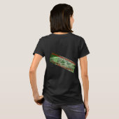 Dames "Obsession Suppression" zwarte t-shirt. T-shirt (Achterkant volledig)