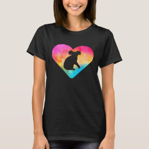 Dames of Meisjes Koala Beer Tie Dye Aquarel T-shirt
