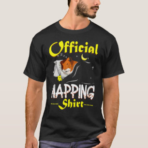 Dames Officieel Slapen Schattig Cavia Slaap C T-shirt