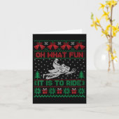 Dames Oh wat is het leuk om op een sneeuwscooter t Kaart (Gele Bloem)