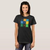 Dames Om Groene Yoga 5 T-shirt (Voorkant volledig)