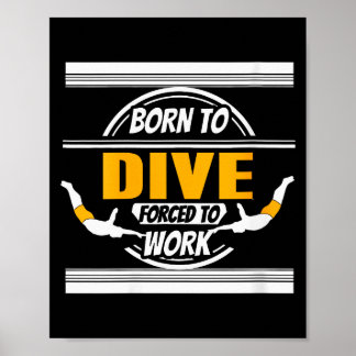 Dames Onate Diver Leven Humor Carrière Balans Grap Poster