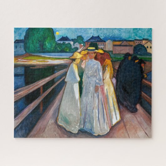 Dames op de brug | Edvard Munch | Legpuzzel (Horizontaal)