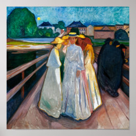 Dames op de brug | Edvard Munch | Poster