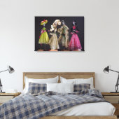 Dames op de dag van de dood, uit Oaxaca Canvas Afdruk (Insitu (Slaapkamer))