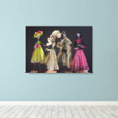 Dames op de dag van de dood, uit Oaxaca Canvas Afdruk (Insitu (Houten vloer))