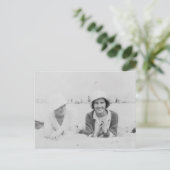 Dames op doorsnee zwart-wit Afbeelding Briefkaart (Staand voorkant)