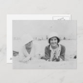 Dames op doorsnee zwart-wit Afbeelding Briefkaart (Voorkant / Achterkant)