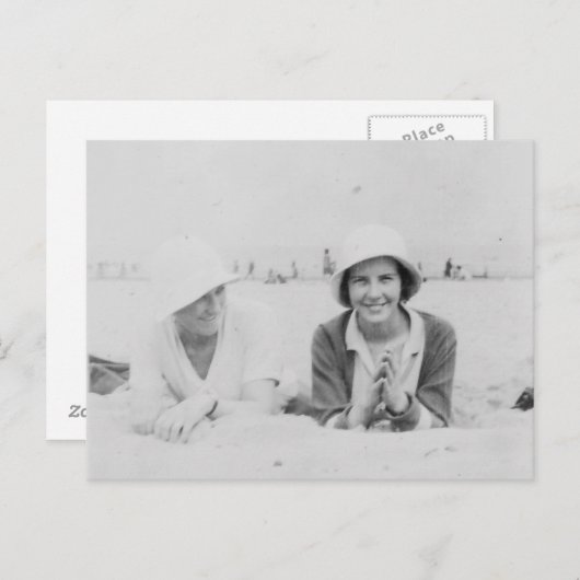 Dames op doorsnee zwart-wit Afbeelding Briefkaart (Voorkant / Achterkant)