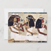 Dames op een banket van Maler Der Grabkammer Des N Kaart (Voorkant)