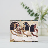 Dames op een banket van Maler Der Grabkammer Des N Kaart (Staand voorkant)