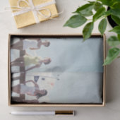 dames op het beach-document tissuepapier (Geschenk)