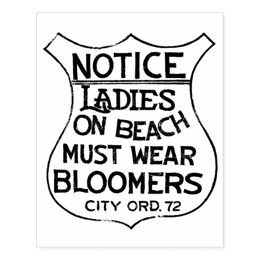 Dames op het strand moeten bloeiers tekenen Draag Rubberstempel (Afrduk)