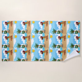 Dames op het strand strandlaken