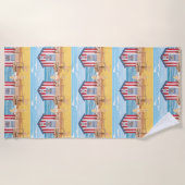 Dames op het strand strandlaken (Voorkant)