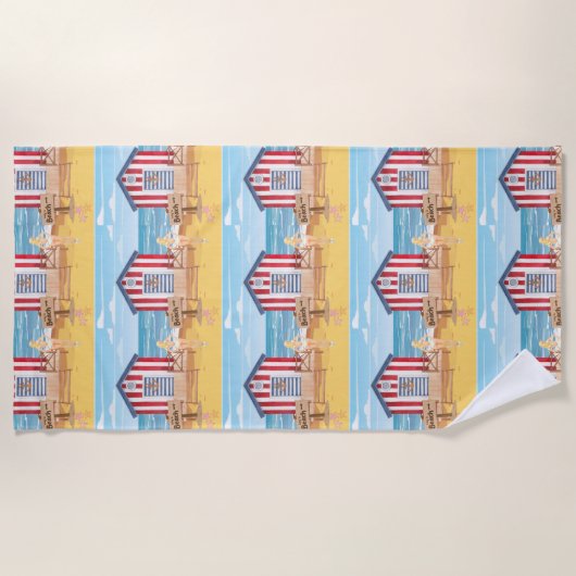 Dames op het strand strandlaken (Voorkant)